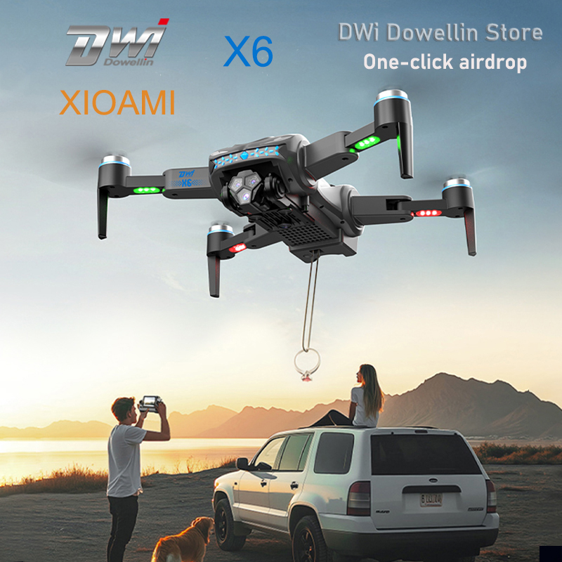 Drone Camera Mount - DWi NEW X6 固定高高度汎用エアドロップデュアルフォトメーター電動制御障害物回避ドローン大画面RCドローンおもちゃギフト