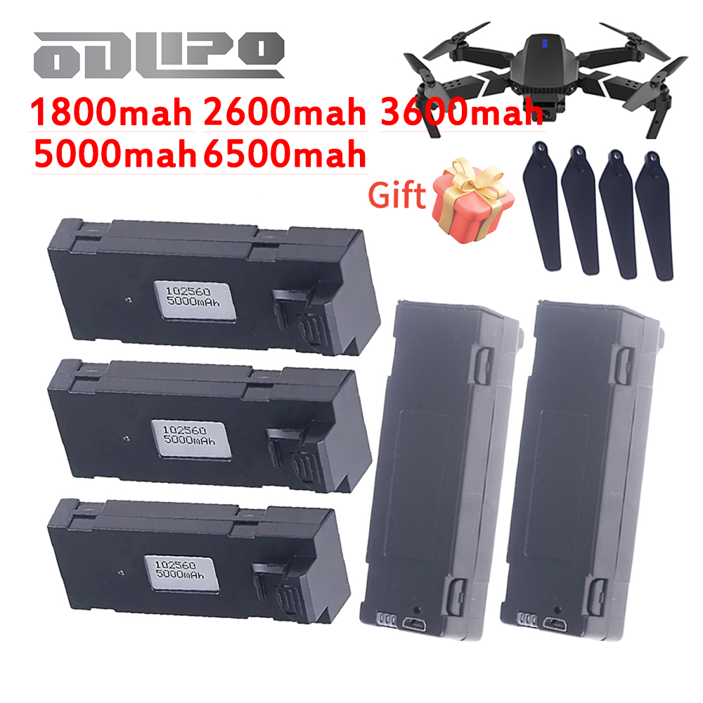 Eachine Drone E58 - 新しいアップグレード E88 バッテリー 6500mah 5000mah 3600mah