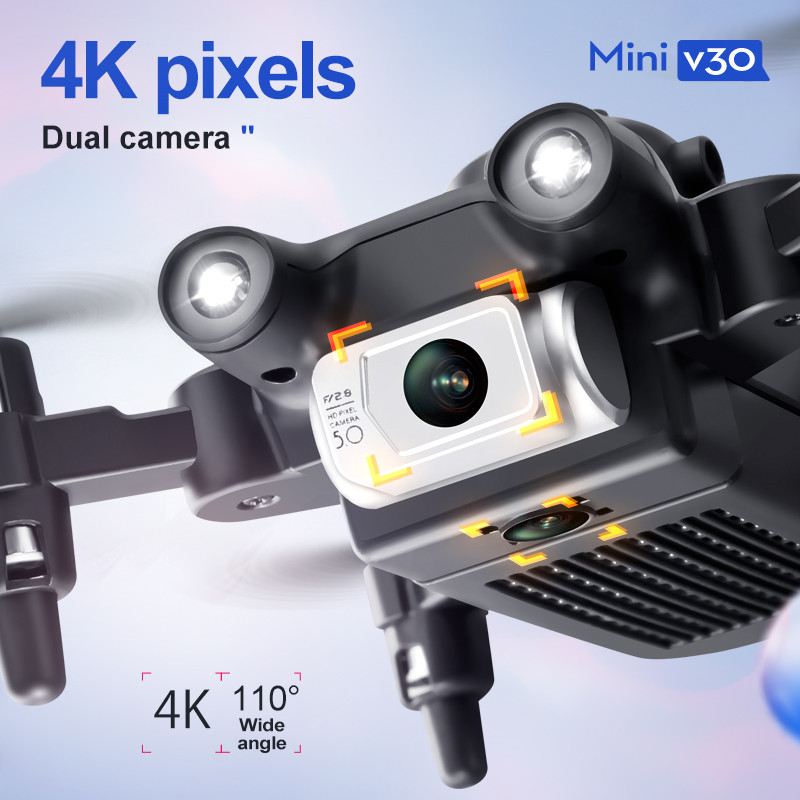 ミニ V30 WiFi FPV ドローン 4K HD デュア - Drone Camera Wide Angle のレビューと価格