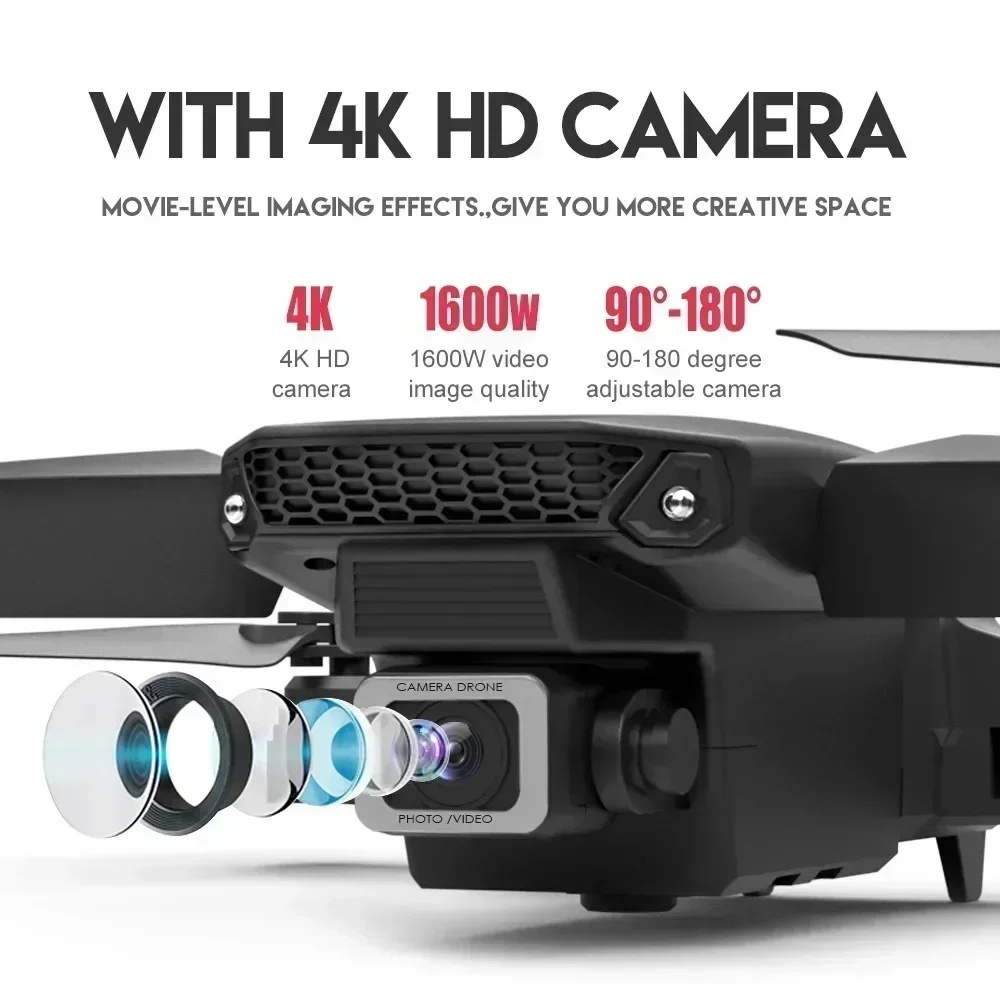 折りたたみ式クワッドコプター,e88プロ広角fpv,wifi - Drone Camera Wide Angle のレビューと価格