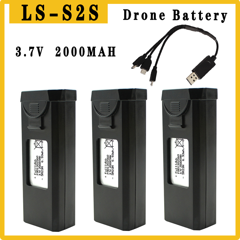 オリジナル S2S ドローンバッテリー 3.7V 2000m - Eachine Drone E58 のレビューと価格
