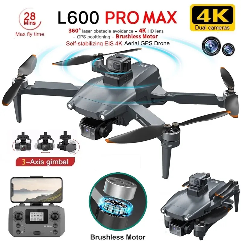 L600 プロマックス GPS ドローンプロフェッショナル  - Drone Camera Wide Angle のレビューと価格