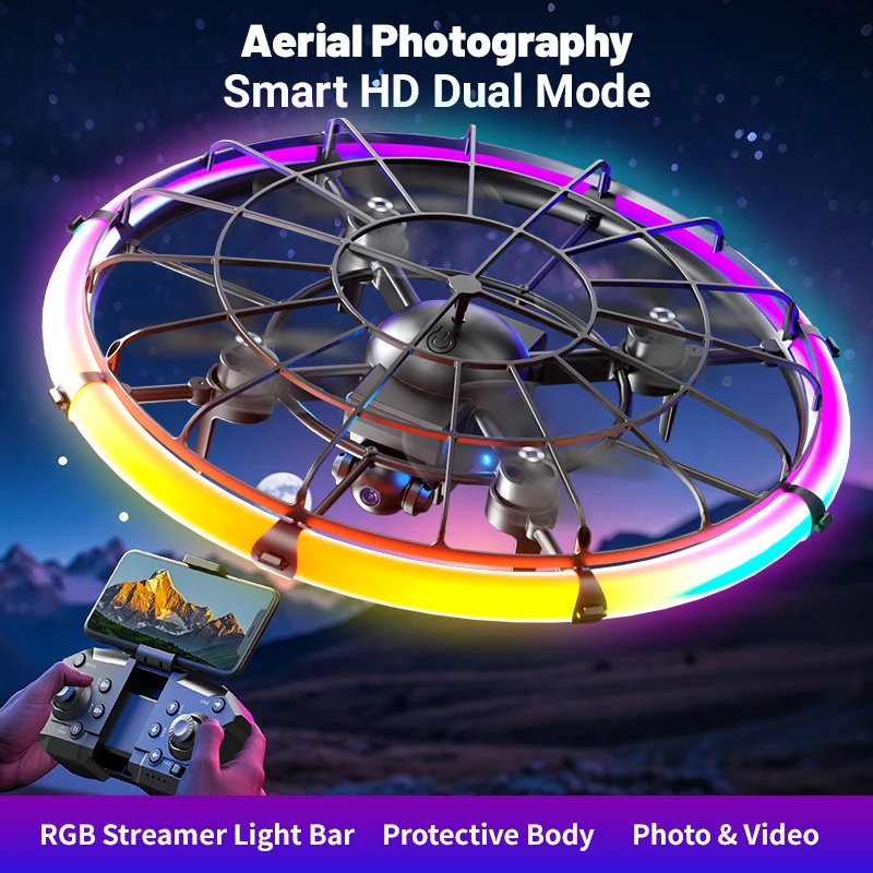 JJRC H145 UFO RCドローン、デュアルHDレンズ - Drone Camera Mount のレビューと価格
