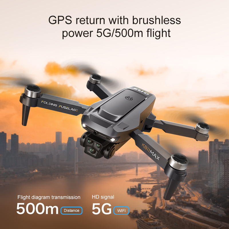 K811MAXクアッドコプタードローン：ブラシレスモーター、 - Drone Camera Night Vision のレビューと価格